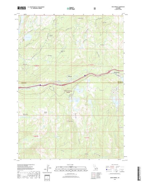 MyTopo Soda Springs, California USGS Quad Topo Map