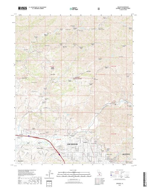 MyTopo Sunland, California USGS Quad Topo Map