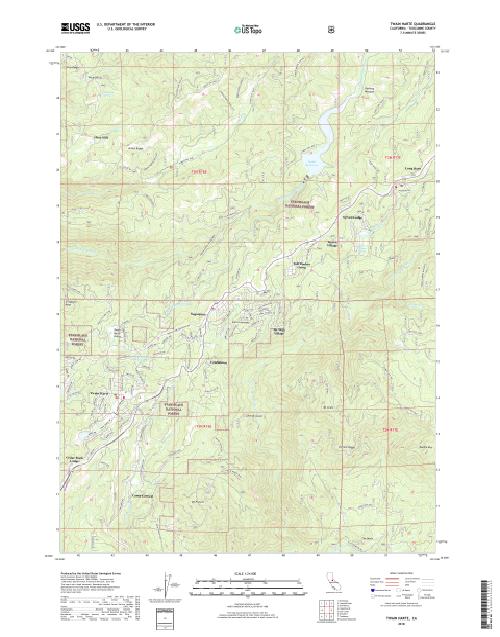 MyTopo Twain Harte, California USGS Quad Topo Map