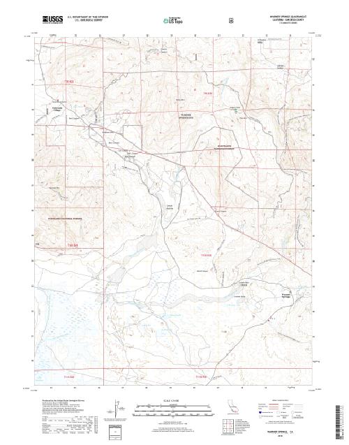 MyTopo Warner Springs, California USGS Quad Topo Map