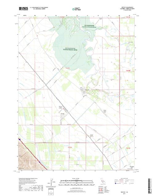 MyTopo Westley, California USGS Quad Topo Map