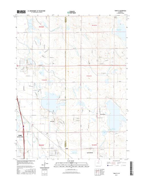 MyTopo Timnath, Colorado USGS Quad Topo Map