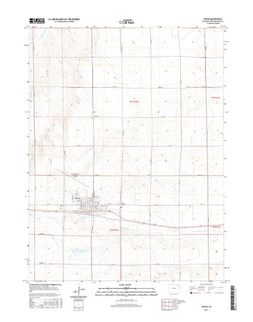 MyTopo Akron, Colorado USGS Quad Topo Map