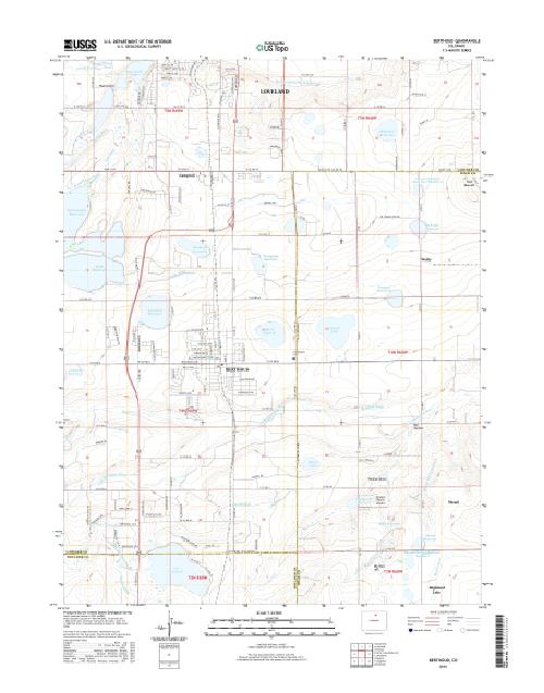 MyTopo Berthoud, Colorado USGS Quad Topo Map