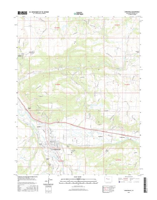 MyTopo Carbondale, Colorado USGS Quad Topo Map