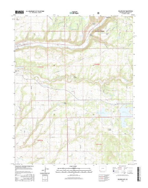 MyTopo Dolores East, Colorado USGS Quad Topo Map