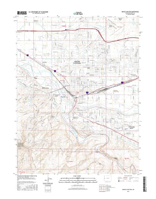 MyTopo Grand Junction, Colorado USGS Quad Topo Map