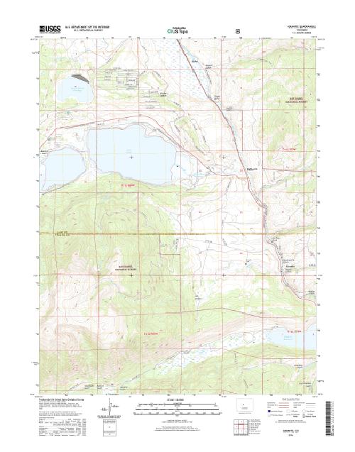 MyTopo Granite, Colorado USGS Quad Topo Map