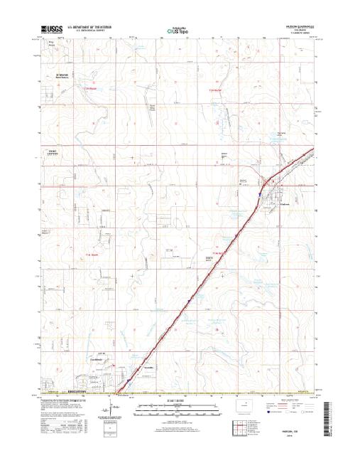 MyTopo Hudson, Colorado USGS Quad Topo Map
