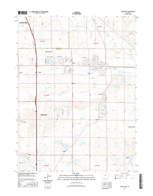 MyTopo Johnstown, Colorado USGS Quad Topo Map