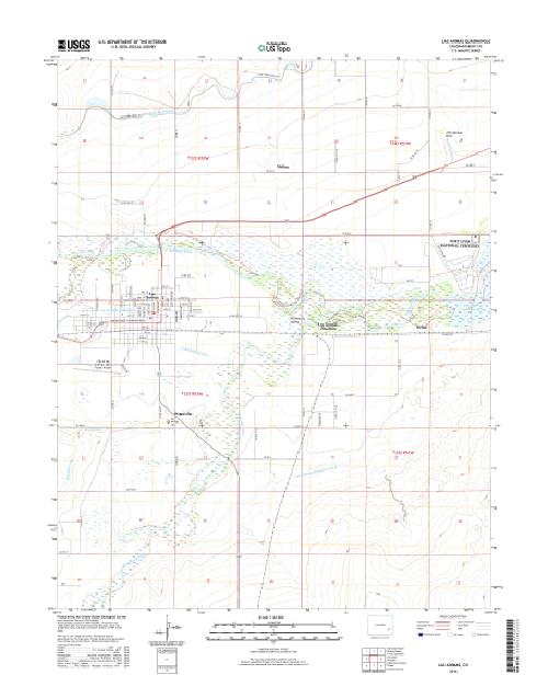 MyTopo Las Animas, Colorado USGS Quad Topo Map