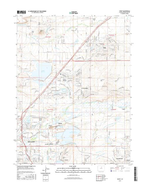 MyTopo Niwot, Colorado USGS Quad Topo Map