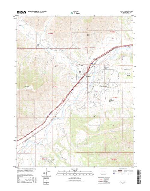 MyTopo Parachute, Colorado USGS Quad Topo Map