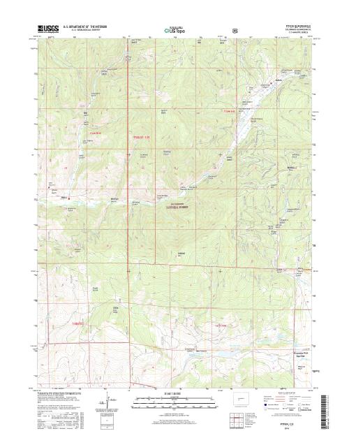 MyTopo Pitkin, Colorado USGS Quad Topo Map