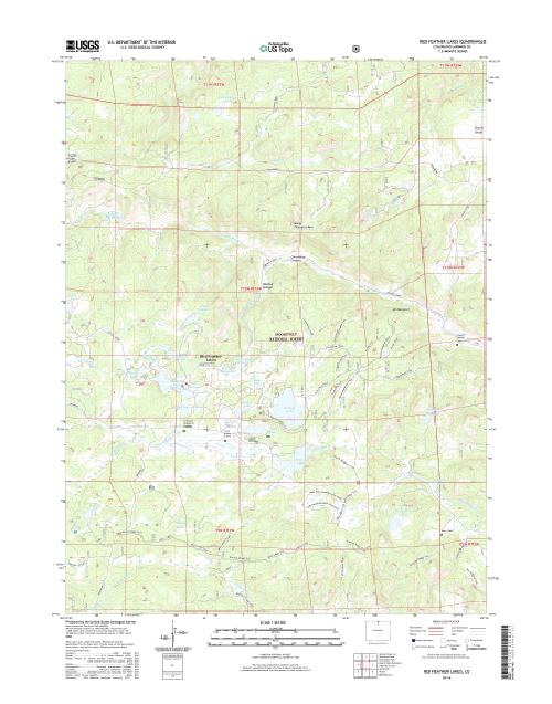 MyTopo Red Feather Lakes, Colorado USGS Quad Topo Map