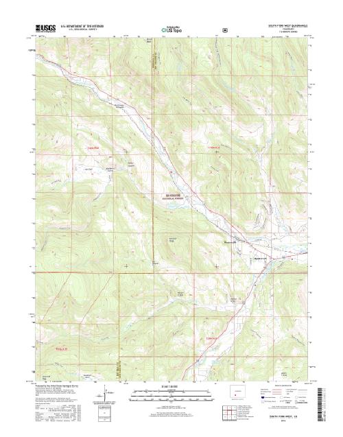 MyTopo South Fork West, Colorado USGS Quad Topo Map