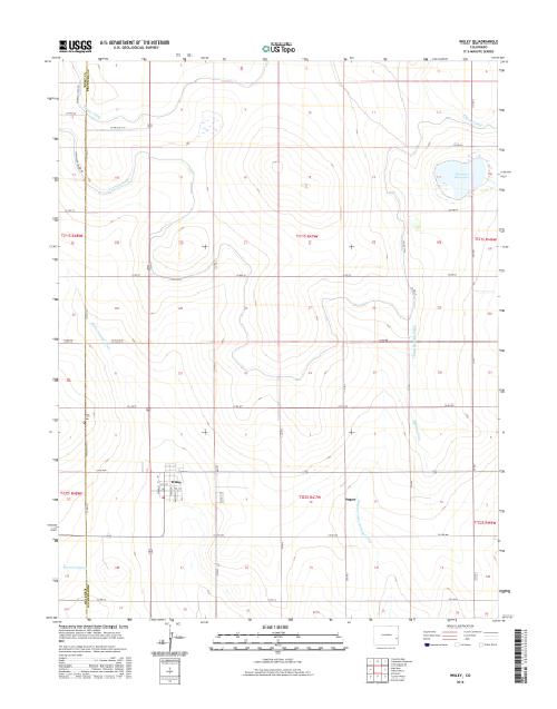 MyTopo Wiley, Colorado USGS Quad Topo Map