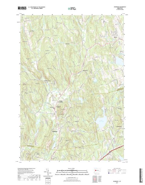 MyTopo Woodbury, Connecticut USGS Quad Topo Map