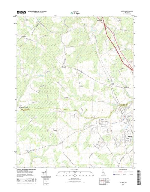 MyTopo Clayton, Delaware USGS Quad Topo Map