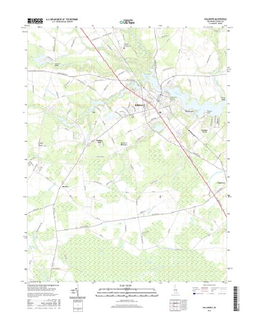 MyTopo Millsboro, Delaware USGS Quad Topo Map