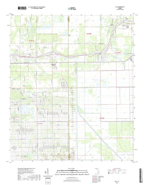 MyTopo Alva, Florida USGS Quad Topo Map