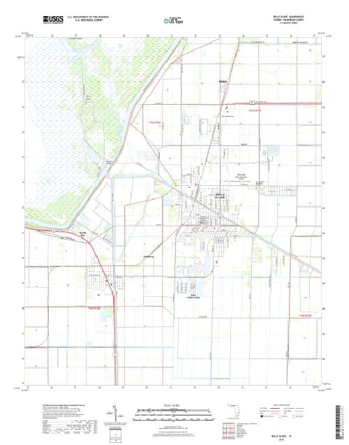 MyTopo Belle Glade, Florida USGS Quad Topo Map