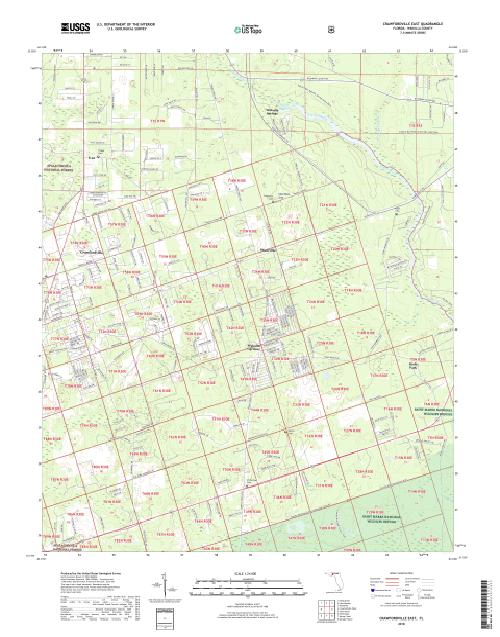 MyTopo Crawfordville East Florida - FL Crawfordville East 20180504 TM Geo Sm 