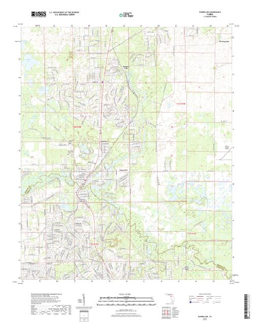 MyTopo Dunnellon, Florida USGS Quad Topo Map