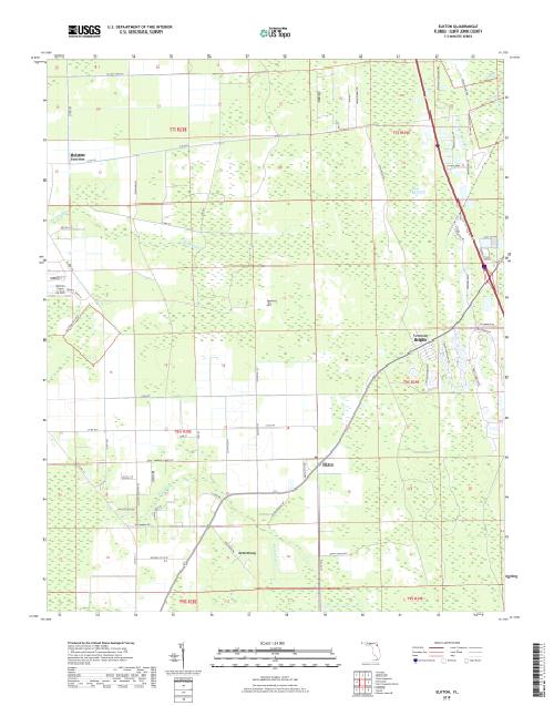 MyTopo Elkton, Florida USGS Quad Topo Map