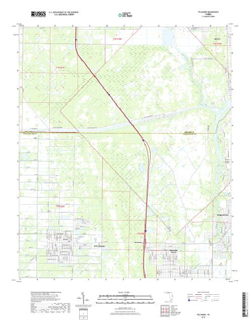 MyTopo Fellsmere, Florida USGS Quad Topo Map