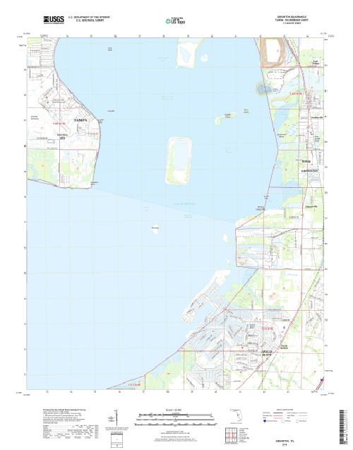 MyTopo Gibsonton, Florida USGS Quad Topo Map