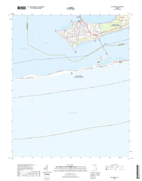 MyTopo Gulf Breeze, Florida USGS Quad Topo Map