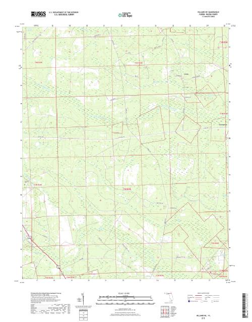 MyTopo Hilliard NE, Florida USGS Quad Topo Map