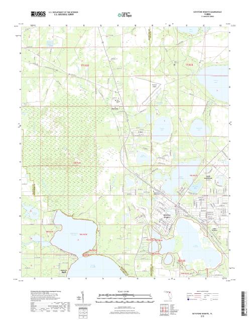 MyTopo Keystone Heights, Florida USGS Quad Topo Map
