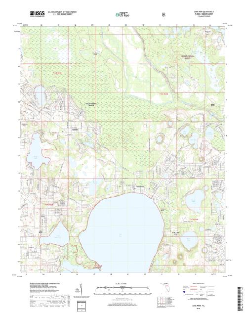MyTopo Lake Weir, Florida USGS Quad Topo Map