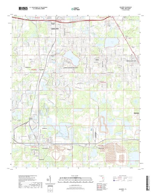 MyTopo Mulberry, Florida USGS Quad Topo Map