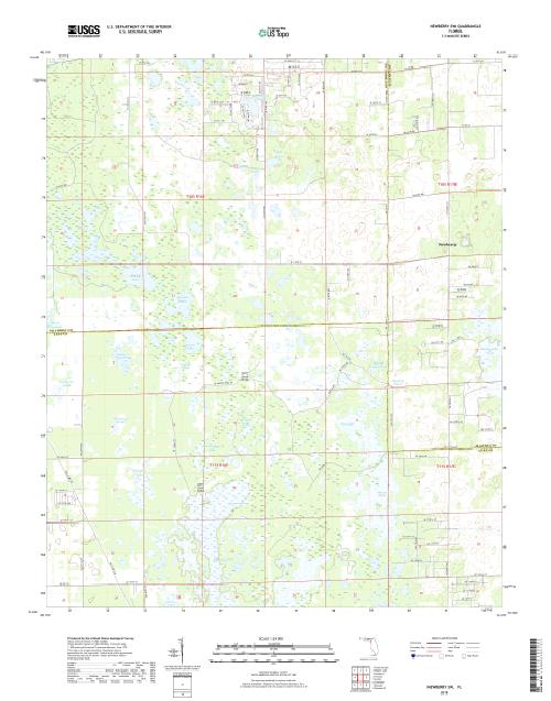 MyTopo Newberry SW, Florida USGS Quad Topo Map