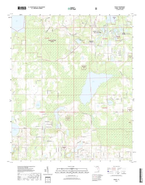 MyTopo Paisley, Florida USGS Quad Topo Map