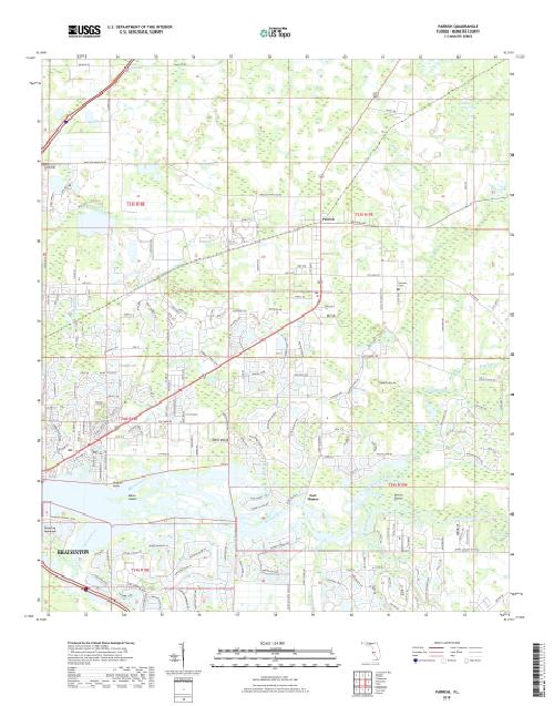 MyTopo Parrish, Florida USGS Quad Topo Map