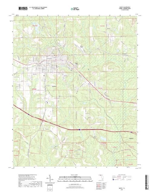 MyTopo Quincy, Florida USGS Quad Topo Map