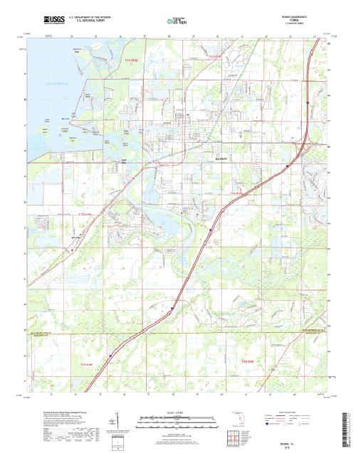 MyTopo Ruskin, Florida USGS Quad Topo Map