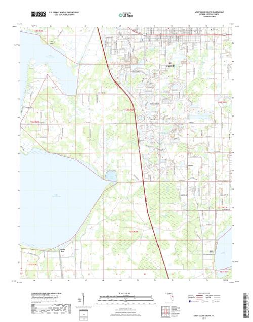 MyTopo Saint Cloud South, Florida USGS Quad Topo Map