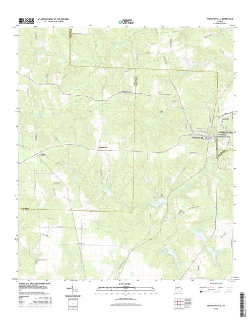 MyTopo Andersonville, USGS Quad Topo Map