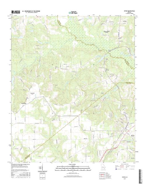 MyTopo Byron, USGS Quad Topo Map