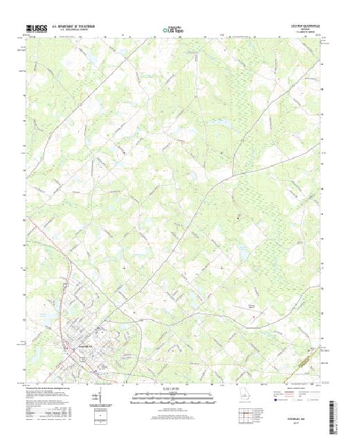 MyTopo Cochran, USGS Quad Topo Map