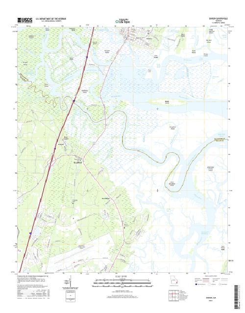 MyTopo Darien, USGS Quad Topo Map
