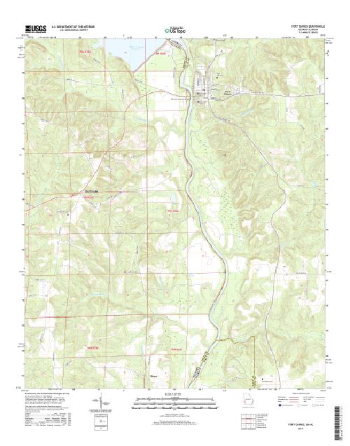 MyTopo Fort Gaines, USGS Quad Topo Map