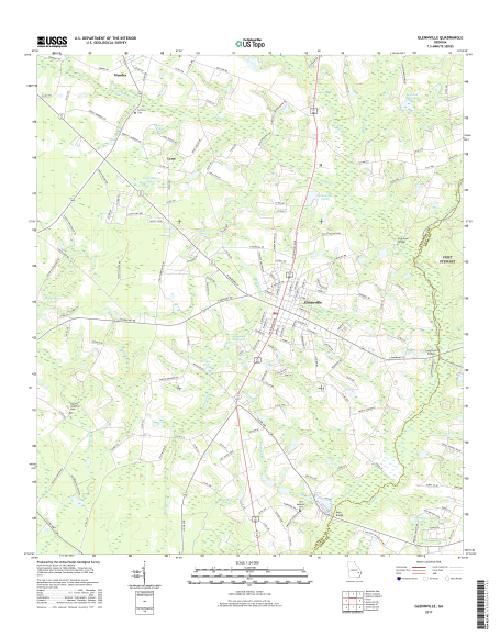 MyTopo Glennville, USGS Quad Topo Map