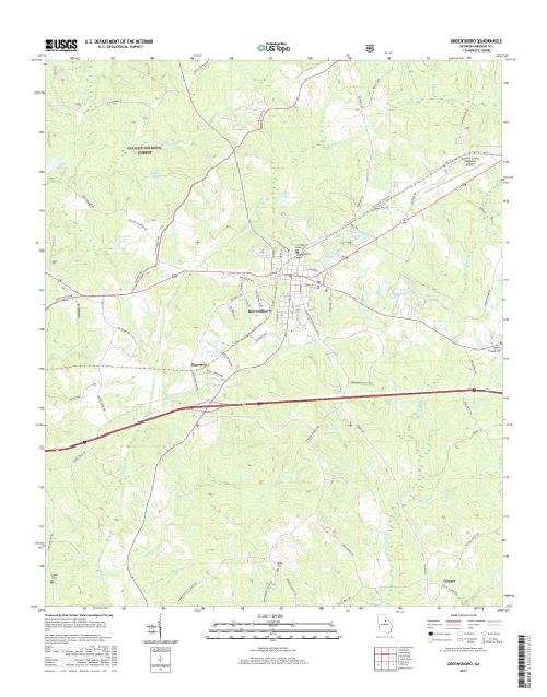 MyTopo Greensboro, USGS Quad Topo Map