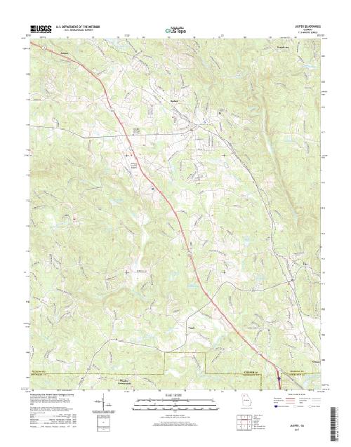 MyTopo Jasper, USGS Quad Topo Map